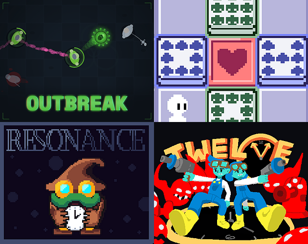 Images of some of my favourite games from the GMTK Game Jam 2026