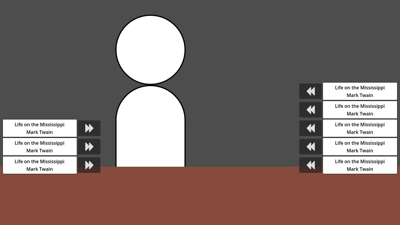 Screenshot of the initial draft of the transfer UI.